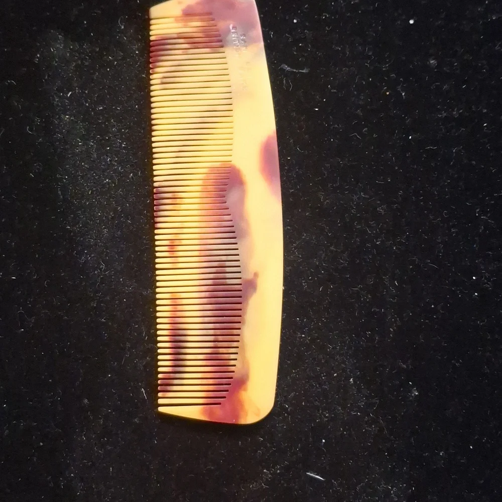 Vintage Tan Leather Comb Sleeve
